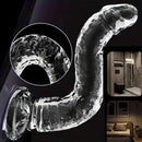 5.91in 6.5in 7.09in 7.68in Clear Dildo For Prostate Intimate Pleasure
