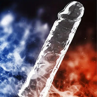 5.91in 6.5in 7.09in 7.68in Clear Dildo For Prostate Intimate Pleasure