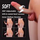 5.91in 6.69in Lesbian Strap On Dildo Soft Hollow Dildo Wearable Panty