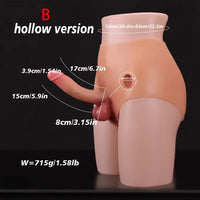 5.91in 6.69in Lesbian Strap On Dildo Soft Hollow Dildo Wearable Panty