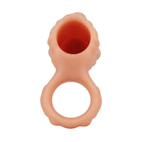 5.91in 6.69in Vibrating Cock Sleeve Dildo With Cock Ring For Gay Men
