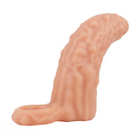 5.91in 6.69in Vibrating Cock Sleeve Dildo With Cock Ring For Gay Men