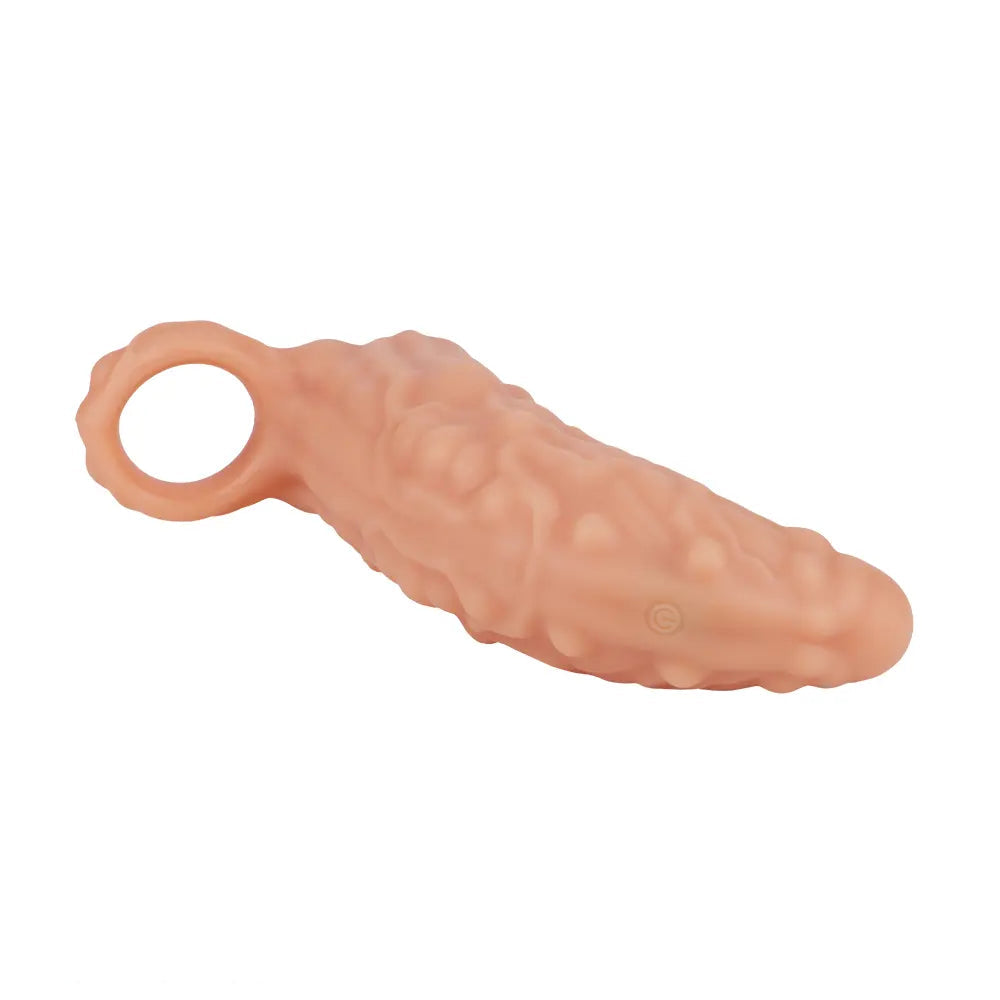 5.91in 6.69in Vibrating Cock Sleeve Dildo With Cock Ring For Gay Men