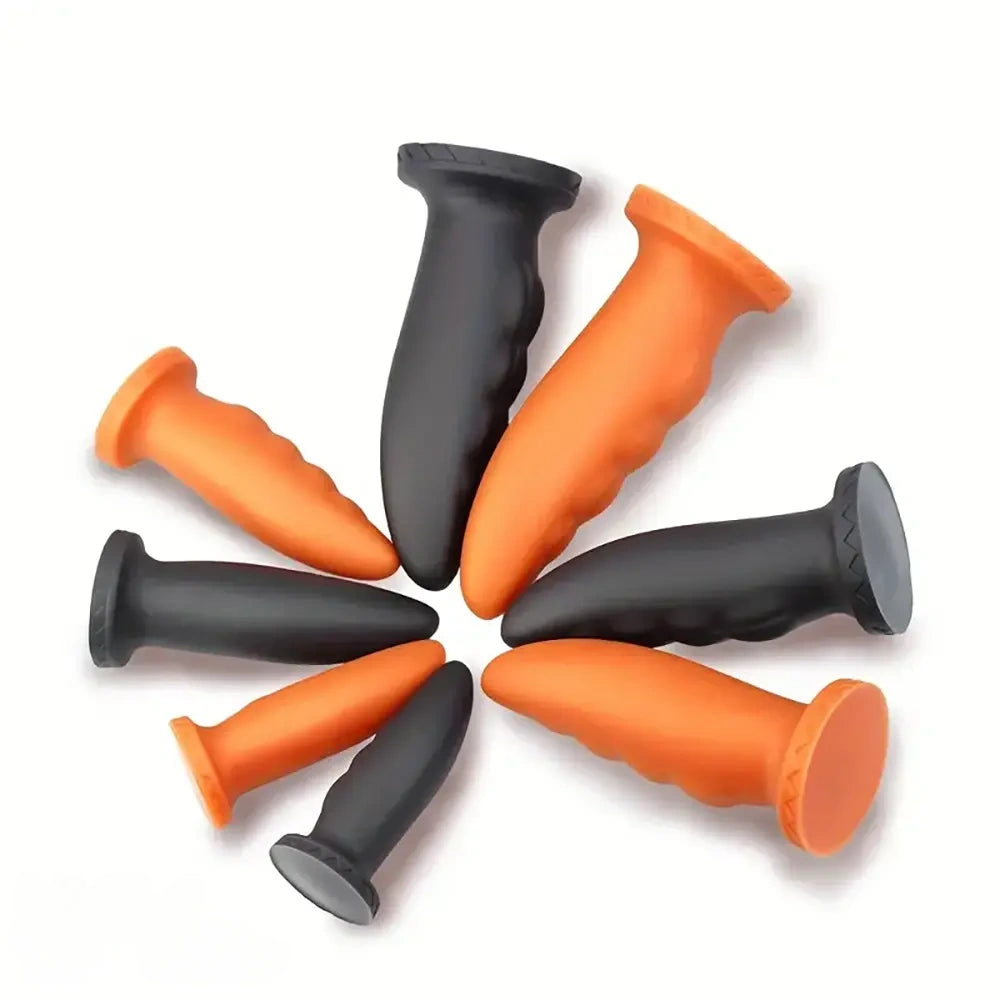 5.91in 7.09in 8.27in 9.45in Silicone Soft Big Odd Anal Plug Dildo