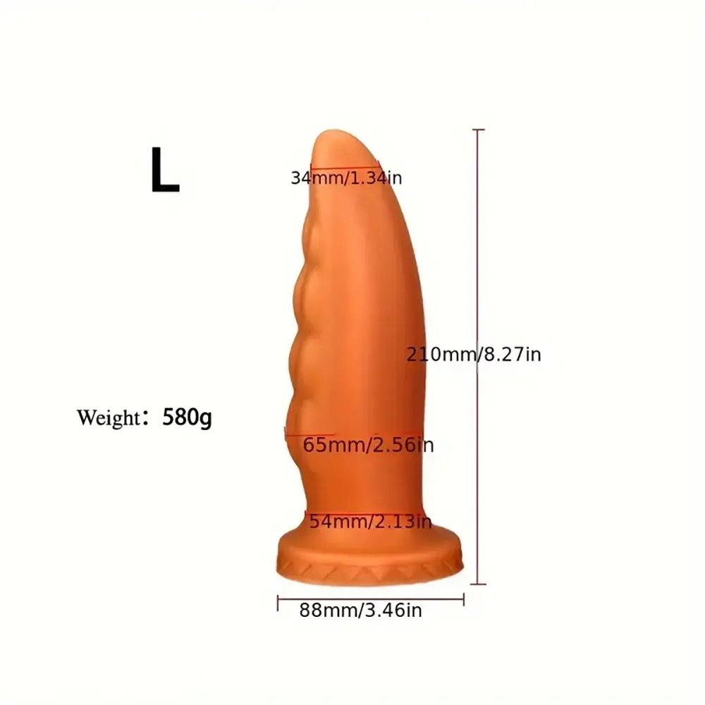 5.91in 7.09in 8.27in 9.45in Silicone Soft Big Odd Anal Plug Dildo