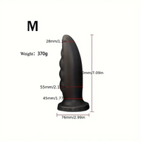 5.91in 7.09in 8.27in 9.45in Silicone Soft Big Odd Anal Plug Dildo