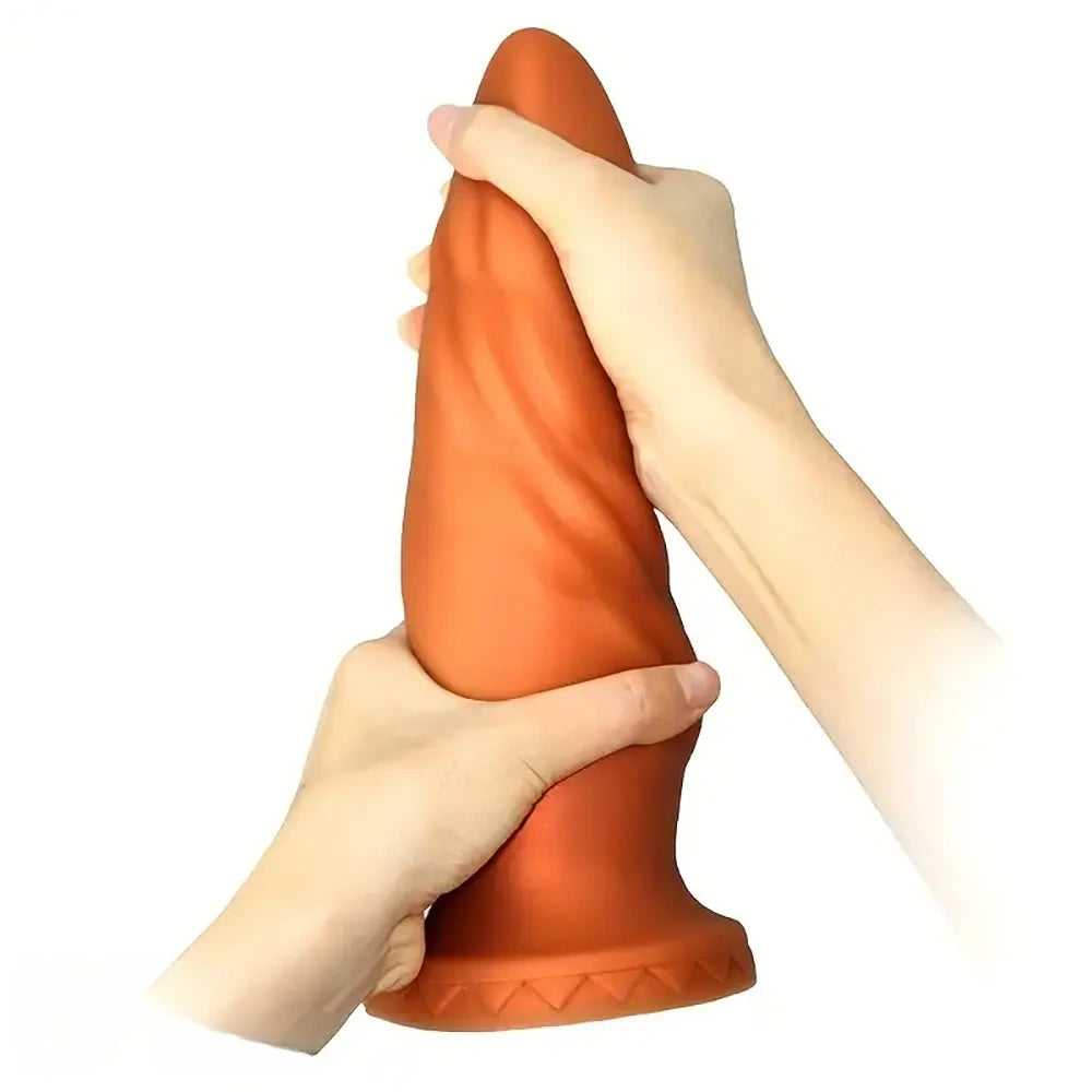 5.91in 7.09in 8.27in 9.45in Silicone Soft Big Odd Anal Plug Dildo