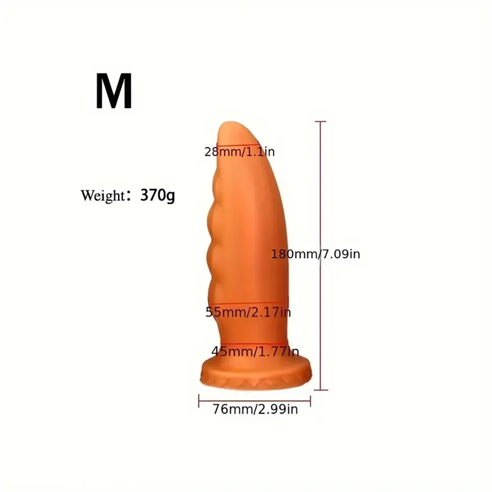 5.91in 7.09in 8.27in 9.45in Silicone Soft Big Odd Anal Plug Dildo