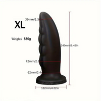 5.91in 7.09in 8.27in 9.45in Silicone Soft Big Odd Anal Plug Dildo