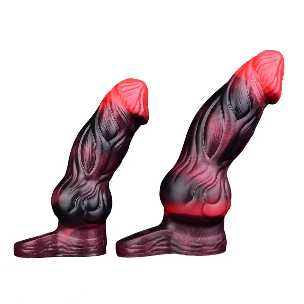 5.91in 7.17in Silicone Cock Sleeve Soft Vibrating Hollow Fantasy Odd Dildo