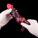 5.91in 7.17in Silicone Cock Sleeve Soft Vibrating Hollow Fantasy Odd Dildo
