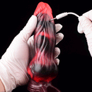 5.91in 7.17in Silicone Cock Sleeve Soft Vibrating Hollow Fantasy Odd Dildo
