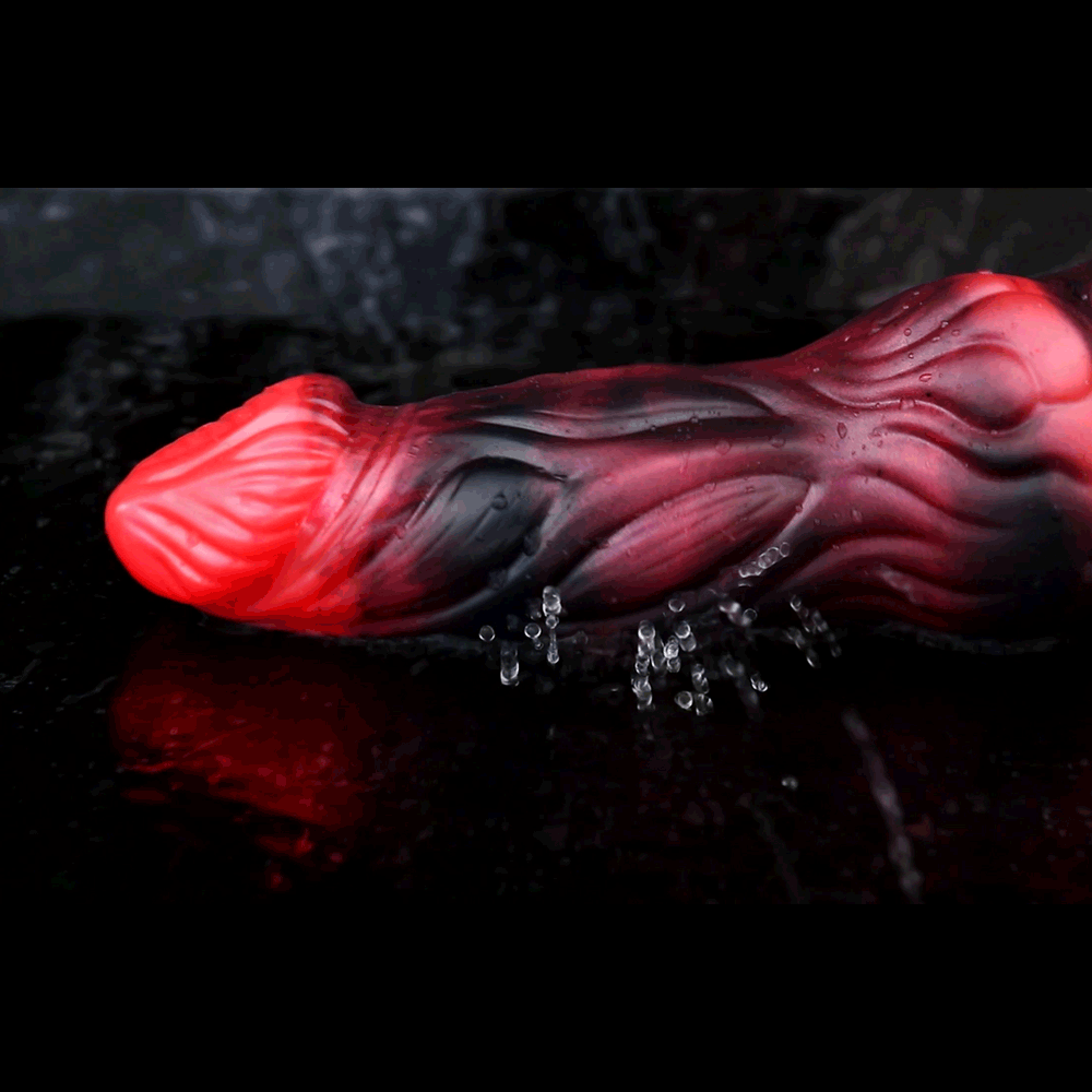 5.91in 7.17in Silicone Cock Sleeve Soft Vibrating Hollow Fantasy Odd Dildo