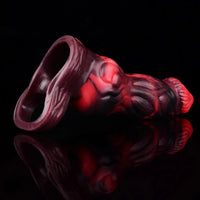 5.91in 7.17in Silicone Cock Sleeve Soft Vibrating Hollow Fantasy Odd Dildo