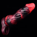 5.91in 7.17in Silicone Cock Sleeve Soft Vibrating Hollow Fantasy Odd Dildo