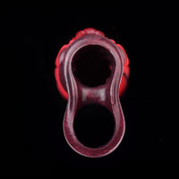 5.91in 7.17in Silicone Cock Sleeve Soft Vibrating Hollow Fantasy Odd Dildo