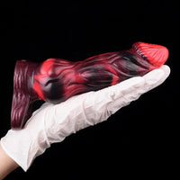 5.91in 7.17in Silicone Cock Sleeve Soft Vibrating Hollow Fantasy Odd Dildo