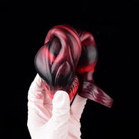 5.91in 7.17in Silicone Cock Sleeve Soft Vibrating Hollow Fantasy Odd Dildo