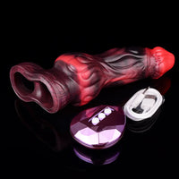 5.91in 7.17in Silicone Cock Sleeve Soft Vibrating Hollow Fantasy Odd Dildo