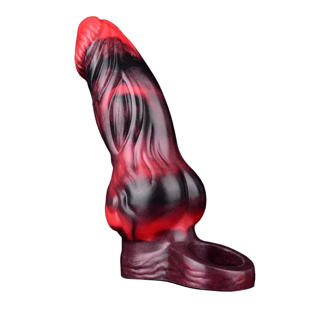 5.91in 7.17in Silicone Cock Sleeve Soft Vibrating Hollow Fantasy Odd Dildo