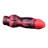 5.91in 7.17in Silicone Cock Sleeve Soft Vibrating Hollow Fantasy Odd Dildo