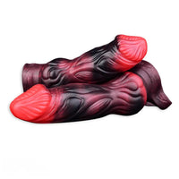 5.91in 7.17in Silicone Cock Sleeve Soft Vibrating Hollow Fantasy Odd Dildo
