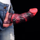 5.91in 7.17in Silicone Cock Sleeve Soft Vibrating Hollow Fantasy Odd Dildo
