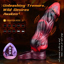 5.91in 7.17in Silicone Cock Sleeve Soft Vibrating Hollow Fantasy Odd Dildo