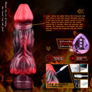 5.91in 7.17in Silicone Cock Sleeve Soft Vibrating Hollow Fantasy Odd Dildo