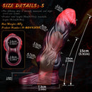 5.91in 7.17in Silicone Cock Sleeve Soft Vibrating Hollow Fantasy Odd Dildo