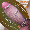 5.91in 7.48in 8.86in 10.43in Realistic Silicone Uncut Thick Dildo Sex Product