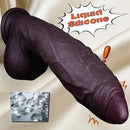5.91in 7.48in 8.86in 10.43in Realistic Silicone Uncut Thick Dildo Sex Product