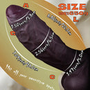 5.91in 7.48in 8.86in 10.43in Realistic Silicone Uncut Thick Dildo Sex Product