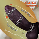 5.91in 7.48in 8.86in 10.43in Realistic Silicone Uncut Thick Dildo Sex Product