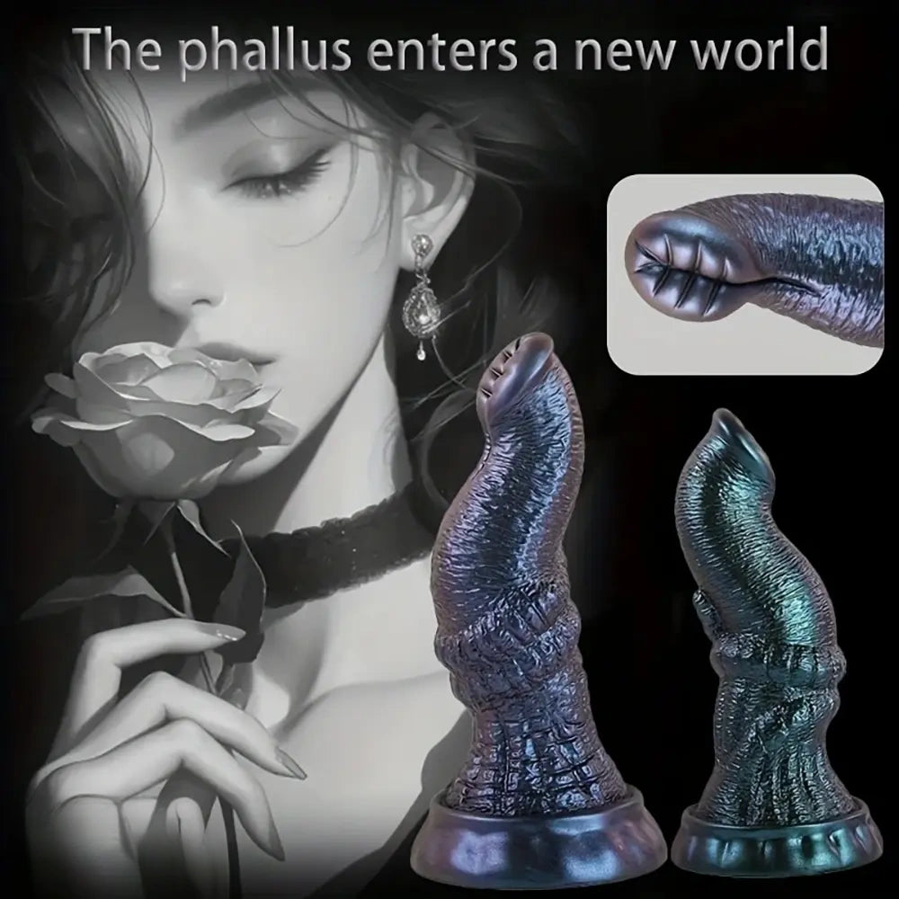 5.91in 7.4in Exotic Silicone Elephant Trunk Penis Female Orgasm Dildo
