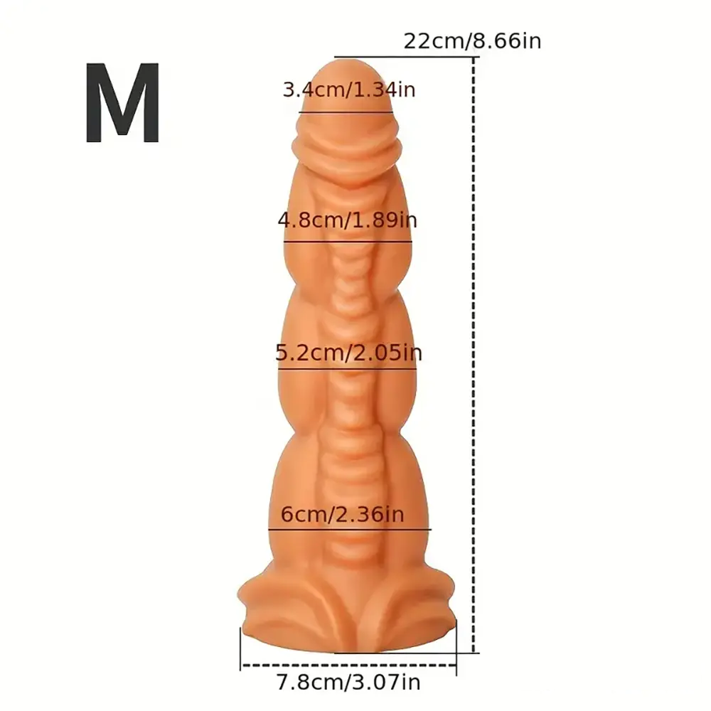 5.91in 8.66in 10.55in Unisex Silicone Fantasy Big Soft Love Dildo
