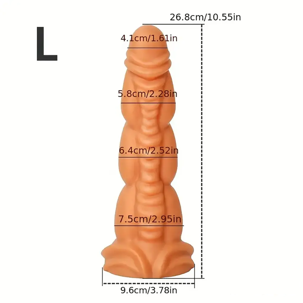 5.91in 8.66in 10.55in Unisex Silicone Fantasy Big Soft Love Dildo