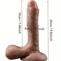 5.91in 9.06in 9.84in Realistic Female Silicone Large Soft Dildo Adult Toy