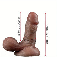 5.91in 9.06in 9.84in Realistic Female Silicone Large Soft Dildo Adult Toy