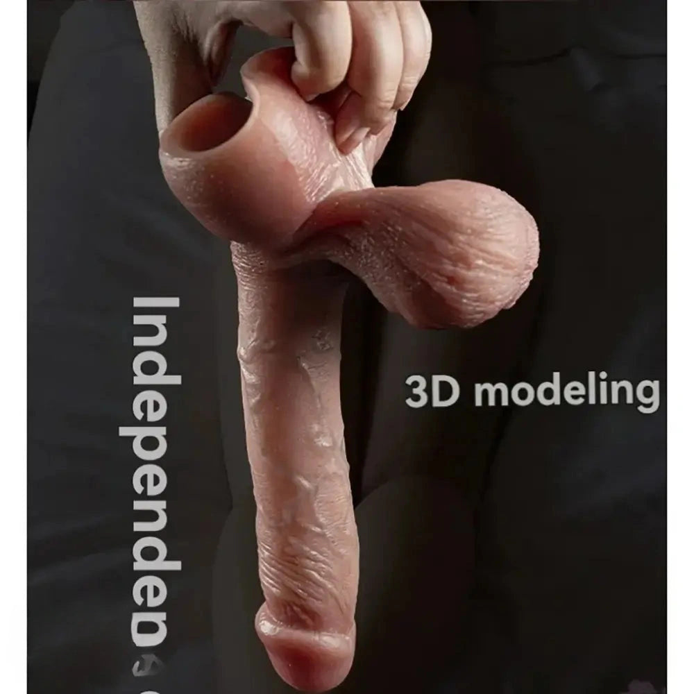 5.91in 9.06in 9.84in Realistic Female Silicone Large Soft Dildo Adult Toy