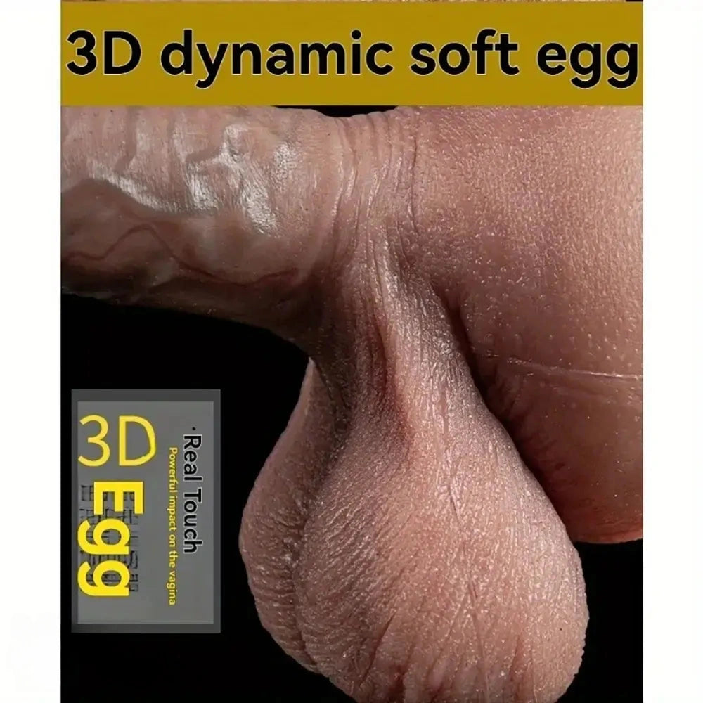 5.91in 9.06in 9.84in Realistic Female Silicone Large Soft Dildo Adult Toy