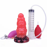 5.91in Fantasy Octopus Tentacle Silicone Soft Inflatable Spraying Water Dildo