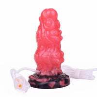 5.91in Fantasy Octopus Tentacle Silicone Soft Inflatable Spraying Water Dildo