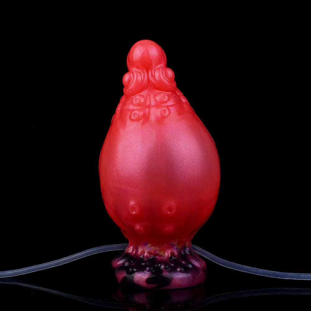 5.91in Fantasy Octopus Tentacle Silicone Soft Inflatable Spraying Water Dildo