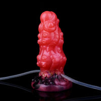 5.91in Fantasy Octopus Tentacle Silicone Soft Inflatable Spraying Water Dildo