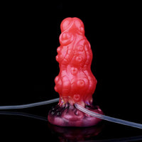5.91in Fantasy Octopus Tentacle Silicone Soft Inflatable Spraying Water Dildo