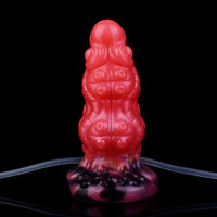 5.91in Fantasy Octopus Tentacle Silicone Soft Inflatable Spraying Water Dildo