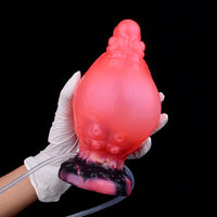 5.91in Fantasy Octopus Tentacle Silicone Soft Inflatable Spraying Water Dildo
