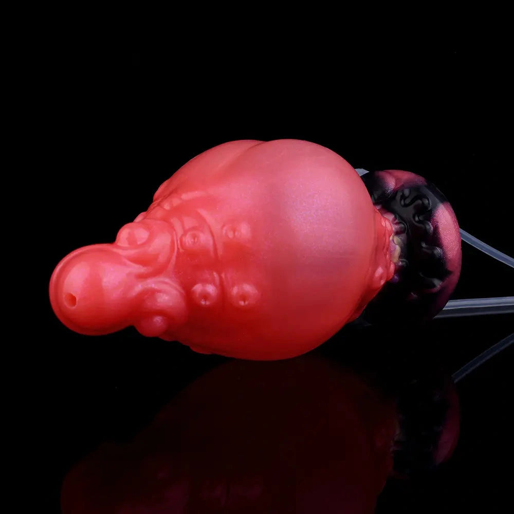 5.91in Fantasy Octopus Tentacle Silicone Soft Inflatable Spraying Water Dildo