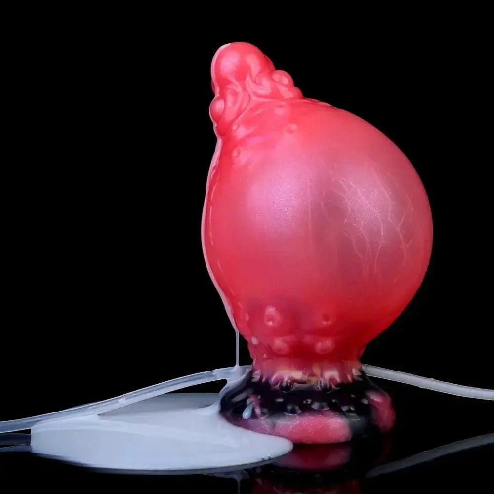 5.91in Fantasy Octopus Tentacle Silicone Soft Inflatable Spraying Water Dildo